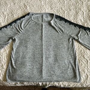 Lane Bryant size 18/ 20 Heather Gray Knit Top